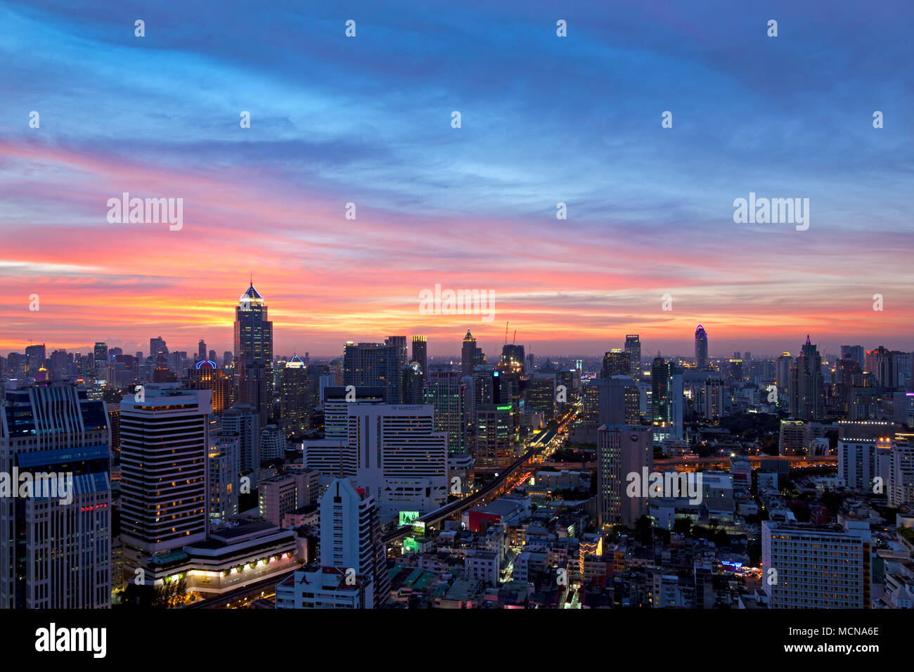 Bangkok skyline, Thailand Stock Photo - Alamy