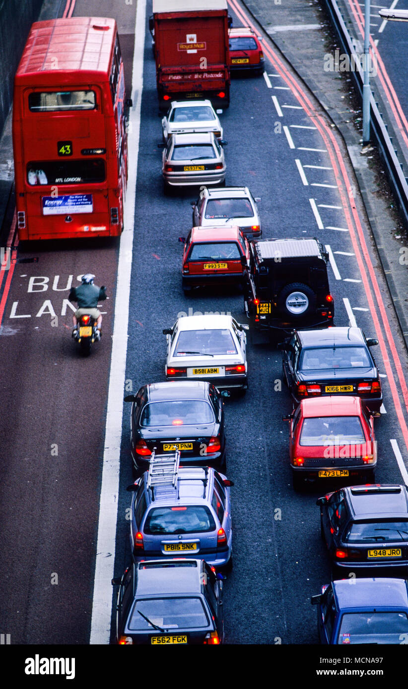 Bus lane london england uk hires stock photography and images Alamy