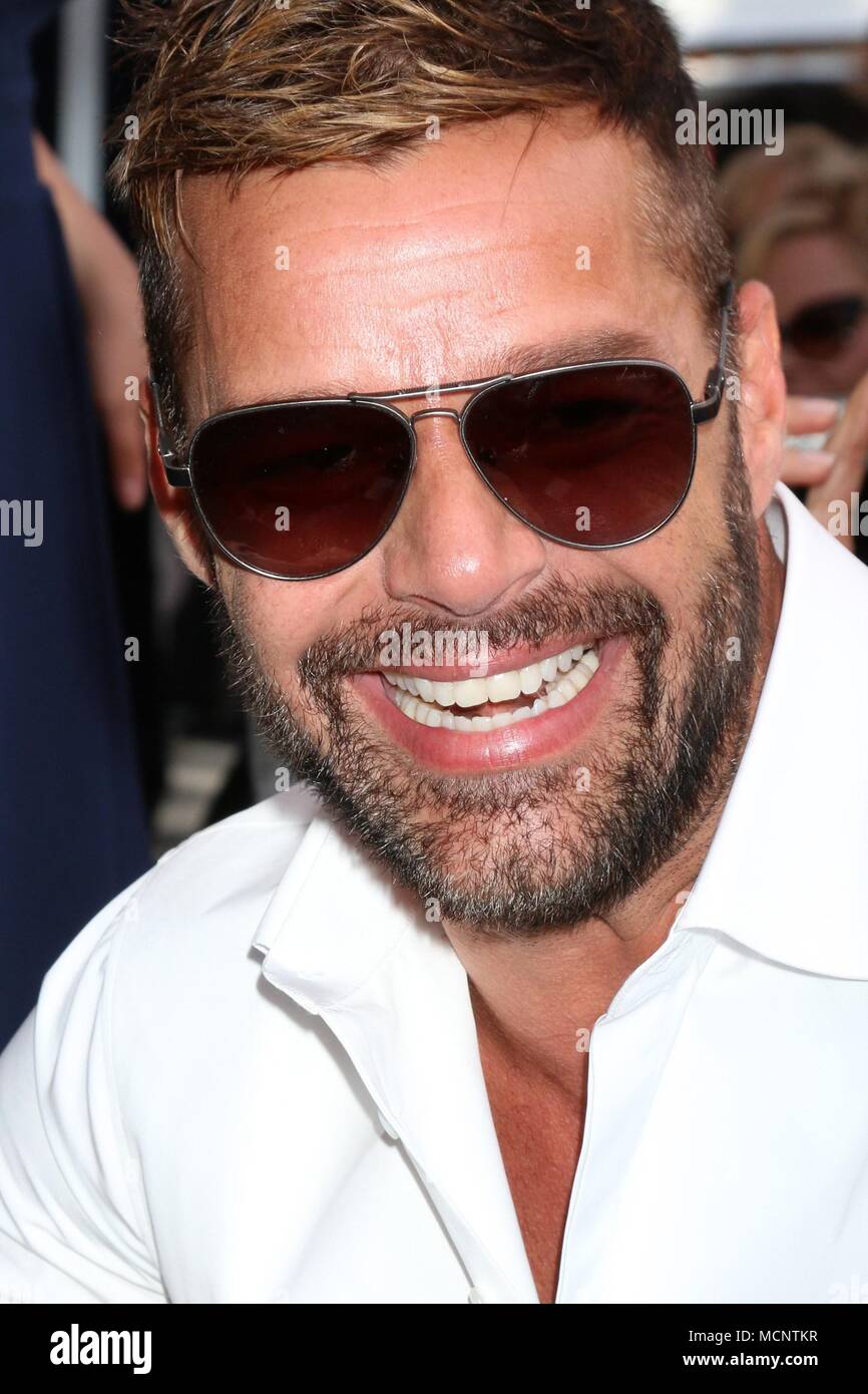 Beverly Hills, CA. 16th Apr, 2018. Ricky Martin at arrivals for The Hollywood Star Walk of Fame Luncheon for Eva Longoria, Private Residence, Beverly Hills, CA April 16, 2018. Credit: Priscilla Grant/Everett Collection/Alamy Live News Stock Photo