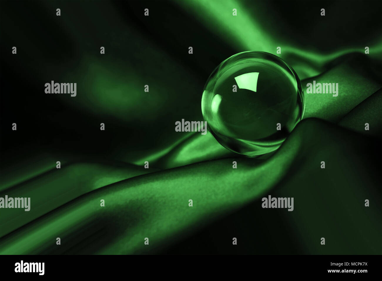 Abstrasct glowing crystal ball futuristic background Stock Photo