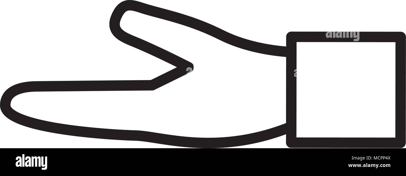 human hand support gesture image Stock Vector Image & Art Alamy