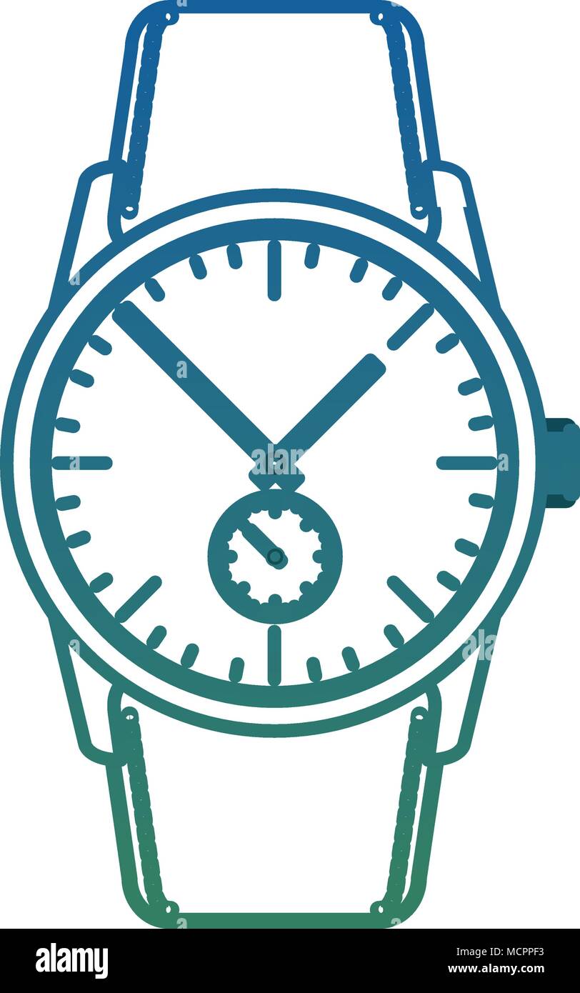 wrist watch time clock elegance image Stock Vector Image & Art - Alamy