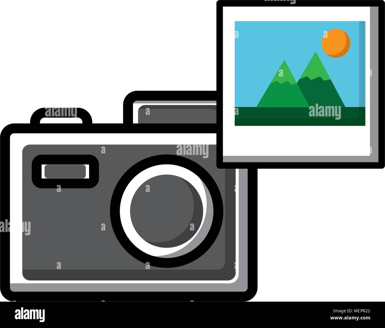 camera photographic with picture Stock Vector Image & Art - Alamy