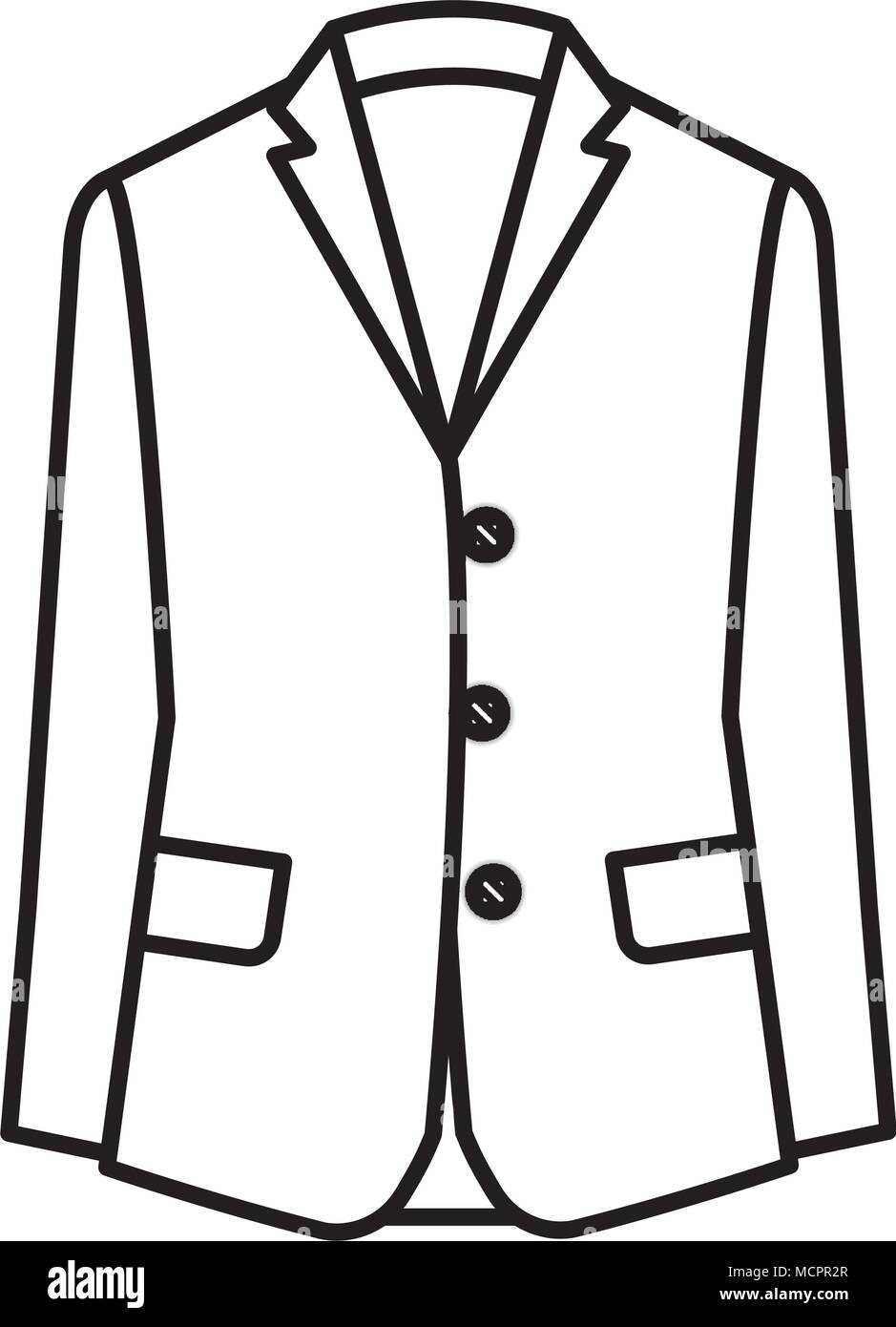 elegant male jacket icon Stock Vector Image & Art - Alamy