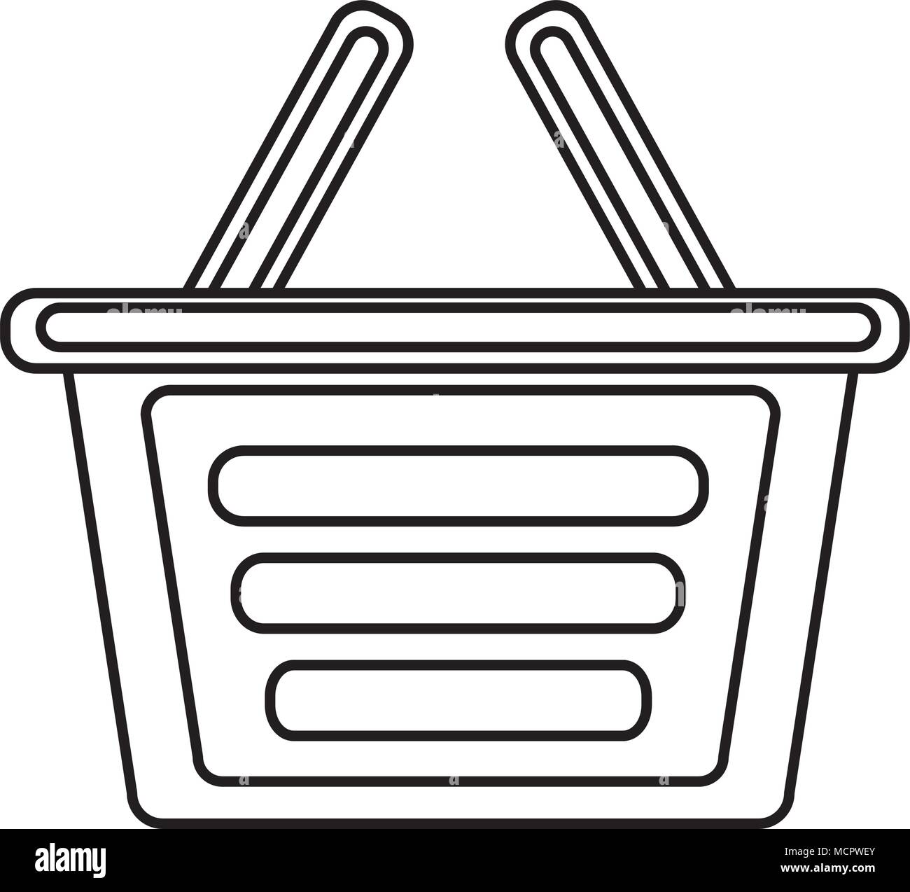 shopping basket isolated icon Stock Vector Image & Art - Alamy