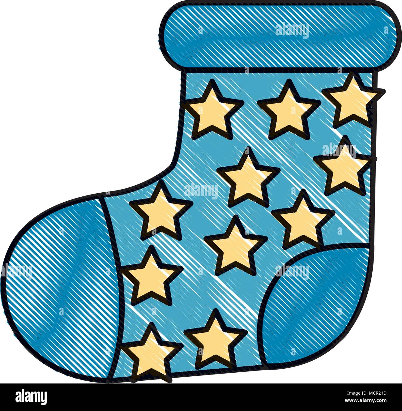 Premium Vector  Blue baby socks