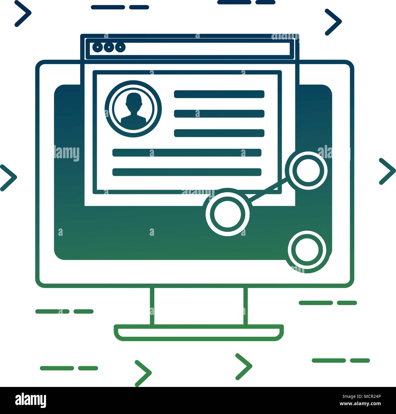 social media card Stock Vector Image & Art - Alamy