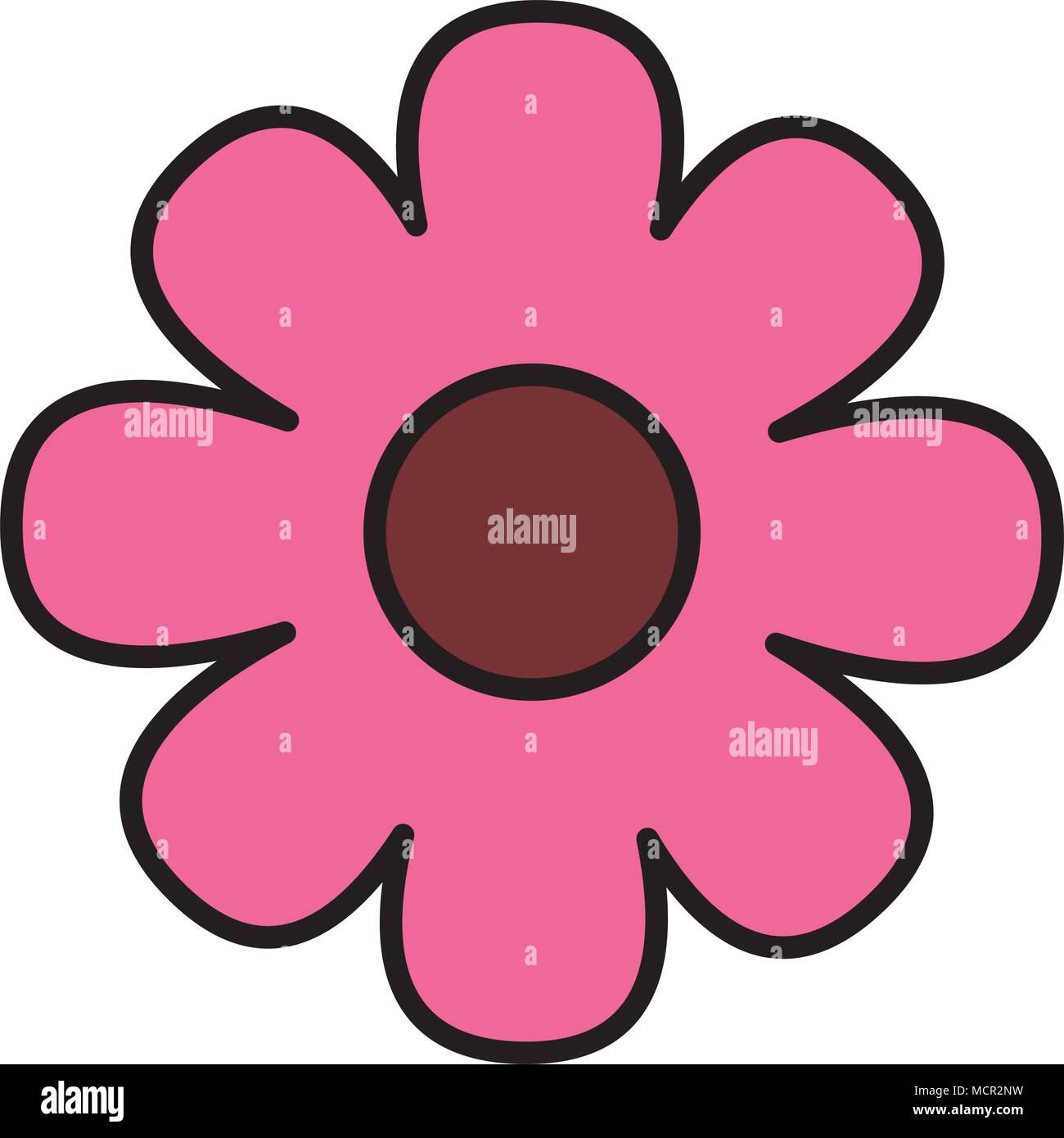 cute flower isolated icon Stock Vector Image & Art - Alamy