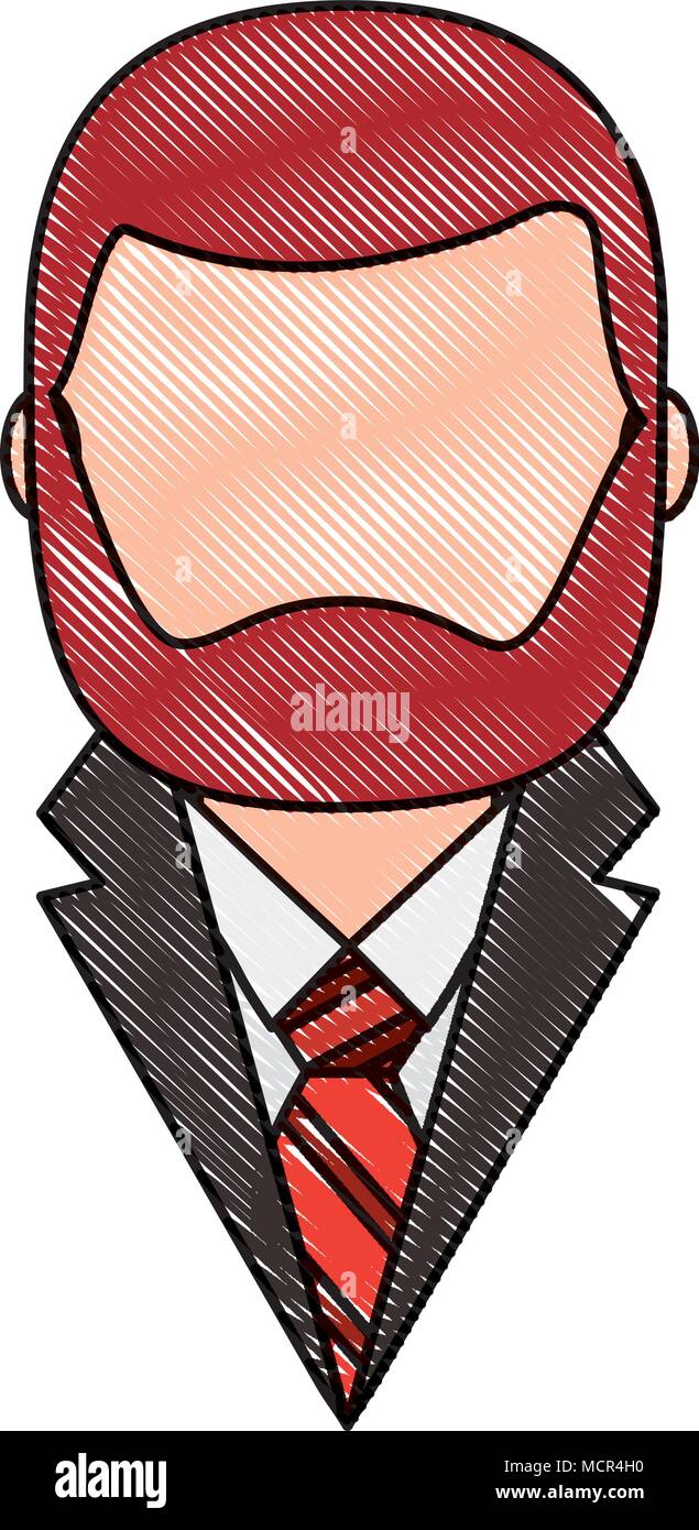 elegant man with beard character Stock Vector Image & Art - Alamy
