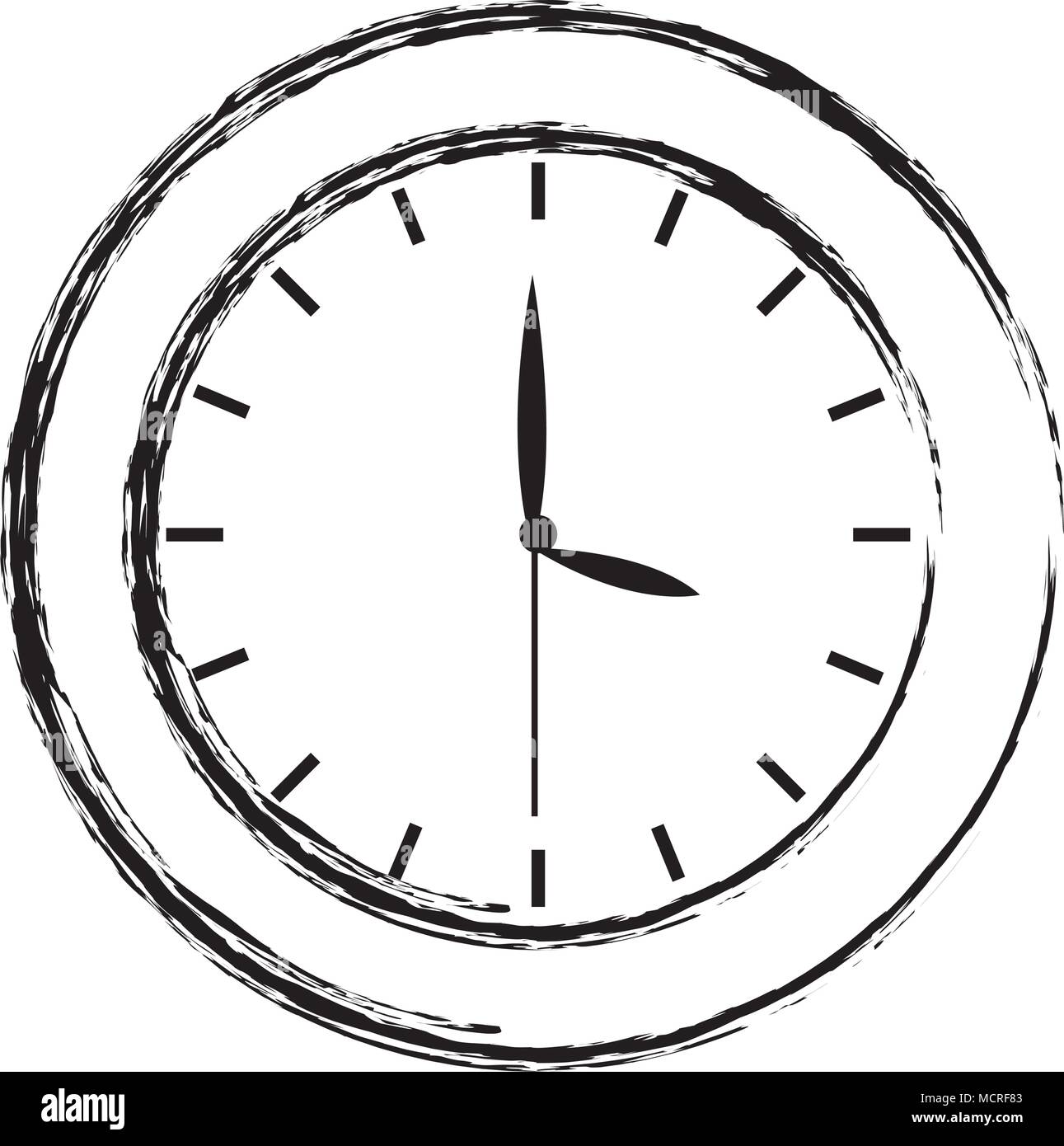 grunge circle clock object to time design Stock Vector Image & Art Alamy