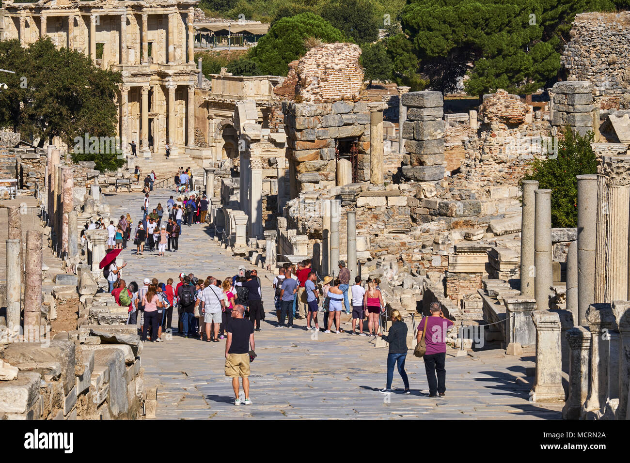 Turkey, Izmir province, Selcuk city, archaeological site of Ephesus Stock Photo