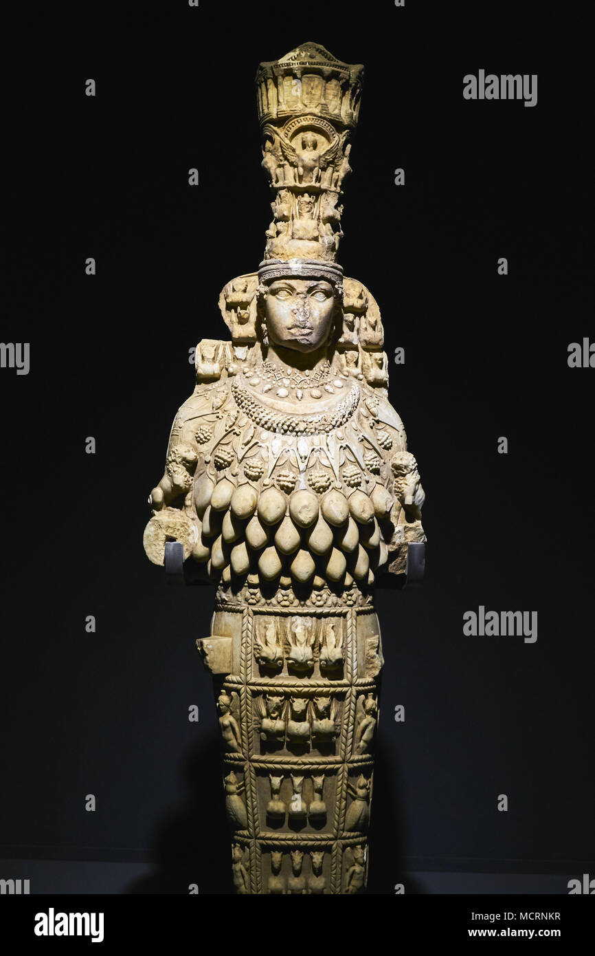 Turkey, Izmir province, Selcuk city, archaeological site of Ephesus, Artemis statue at museum Stock Photo