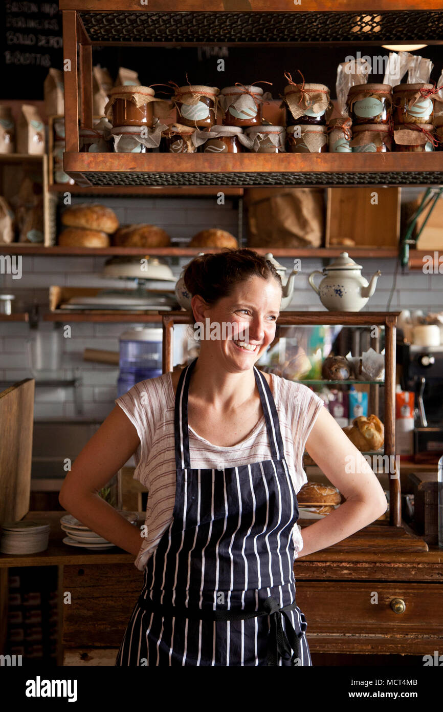 Portrait of Chefowner Elena Reygadas at her restaurant, Lardo. Lardo