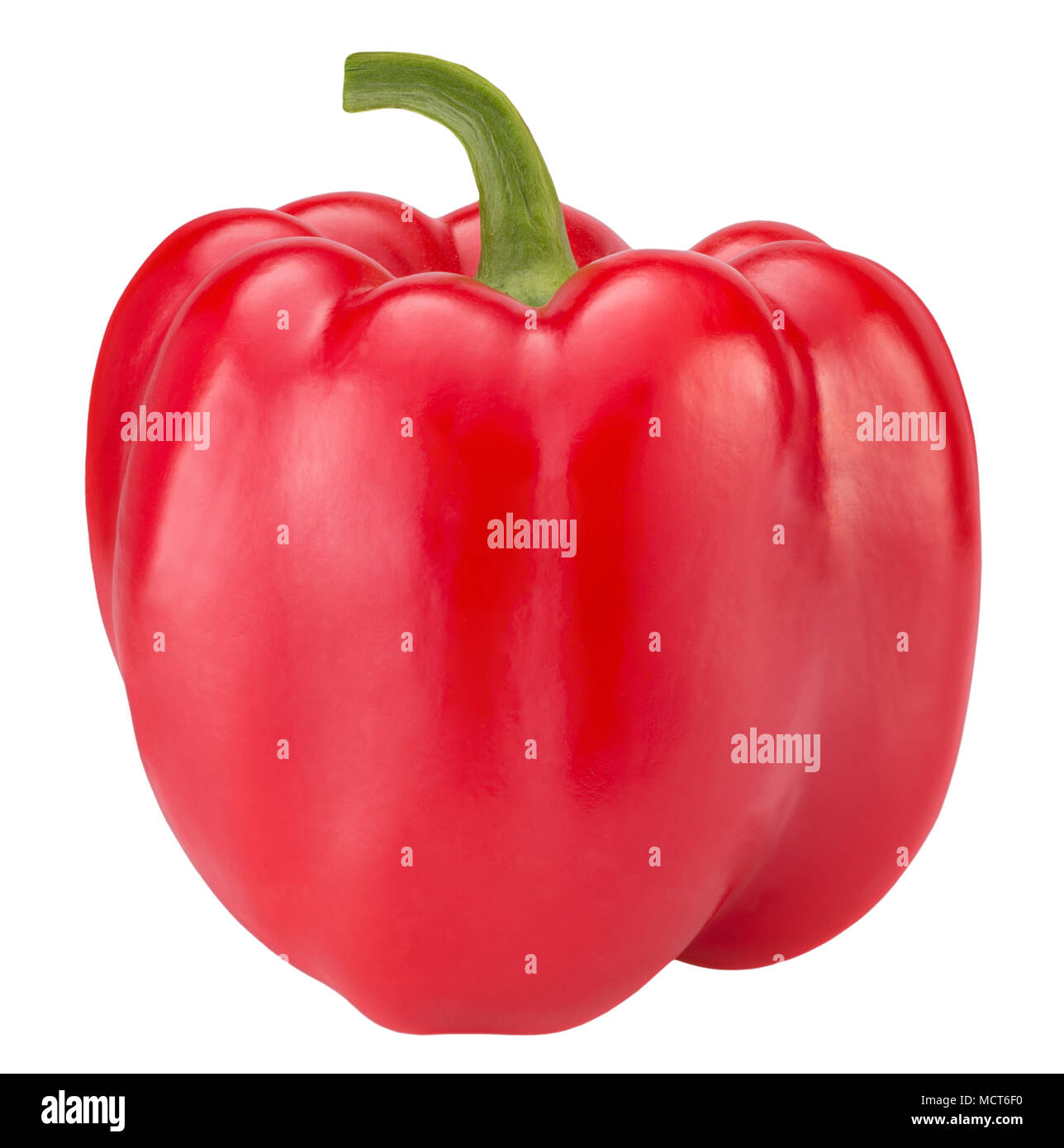 red pepper isolated on a white background Stock Photo - Alamy