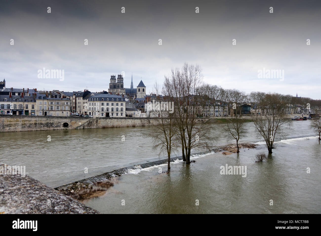 The Loire river at Orleans in France 2018 Stock Photo