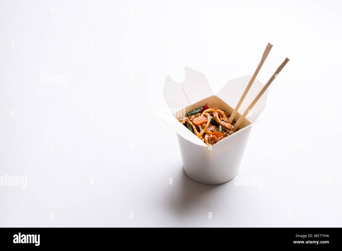 Chinese noodles in cardboard box Stock Photo Alamy