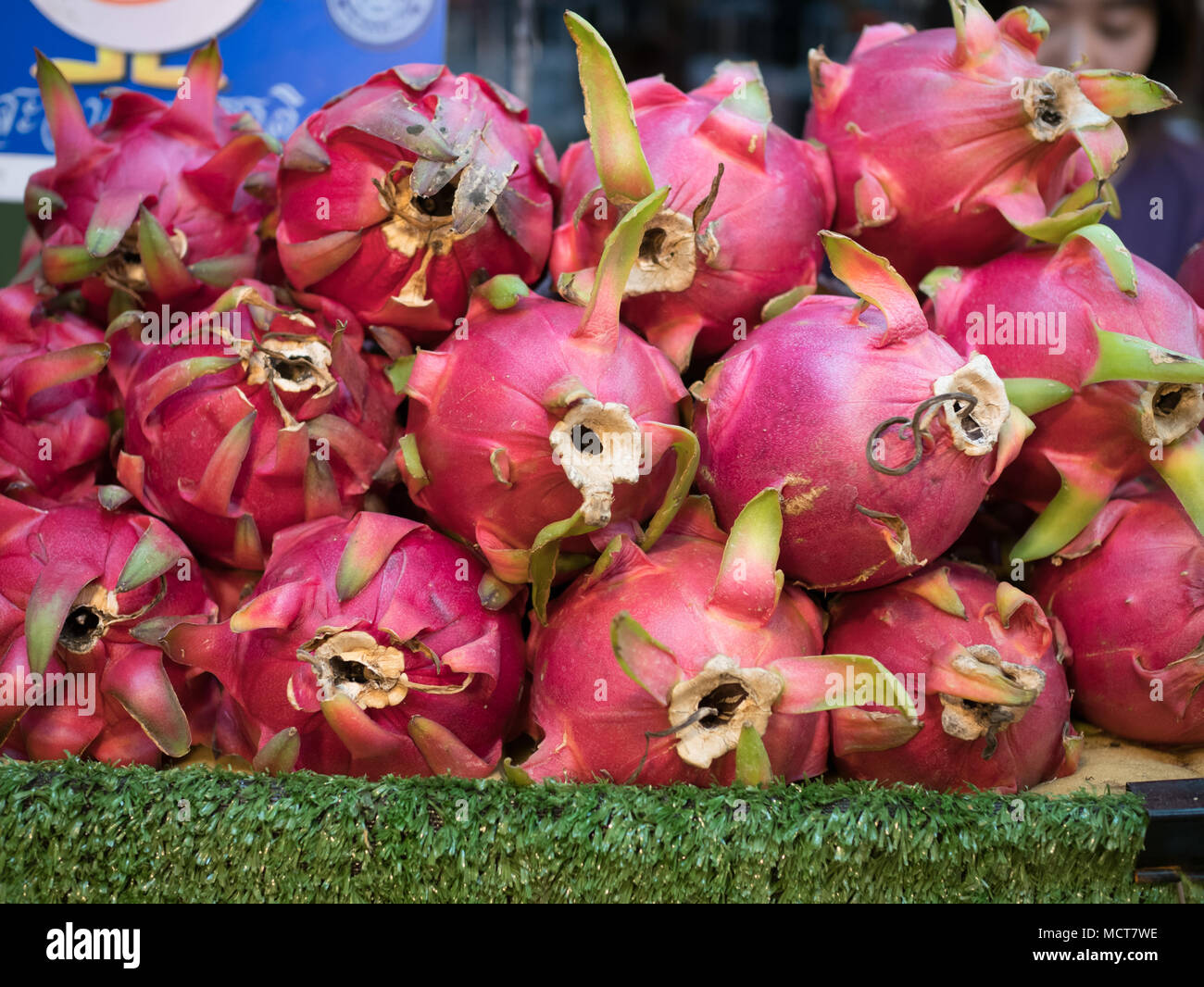 Fresh dragon fruit at store Stock Photo Alamy