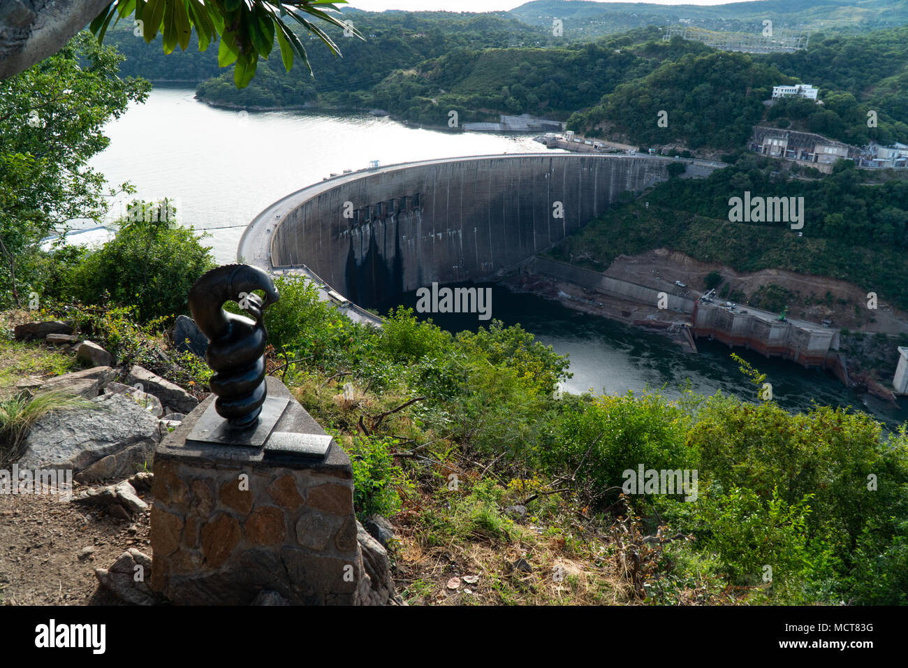 Nyami Nyami's statue near Lake Kariba dam, Zimbabwe Stock Photo Alamy