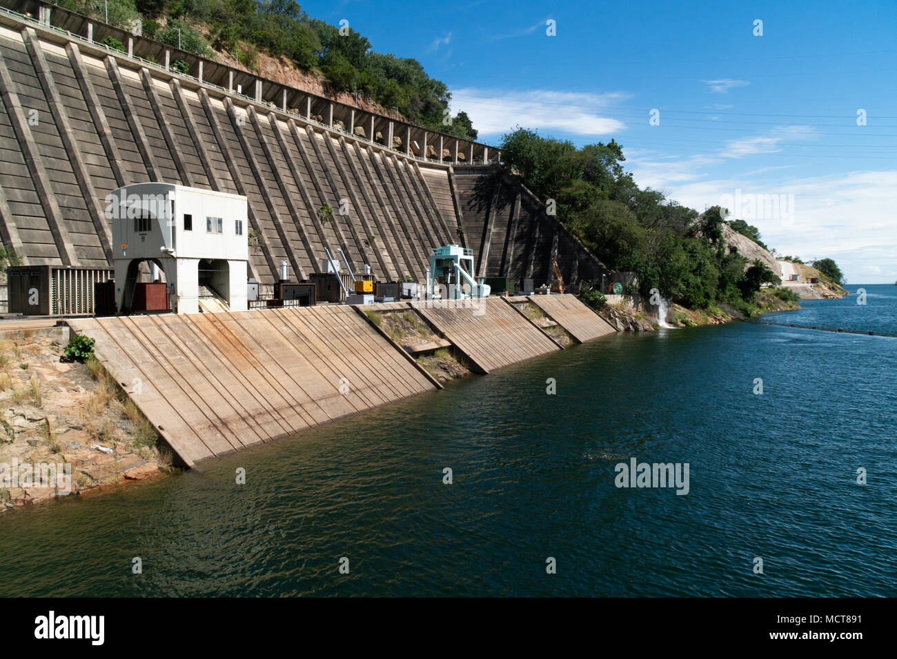 Lake Kariba dam, Zimbabwe Stock Photo