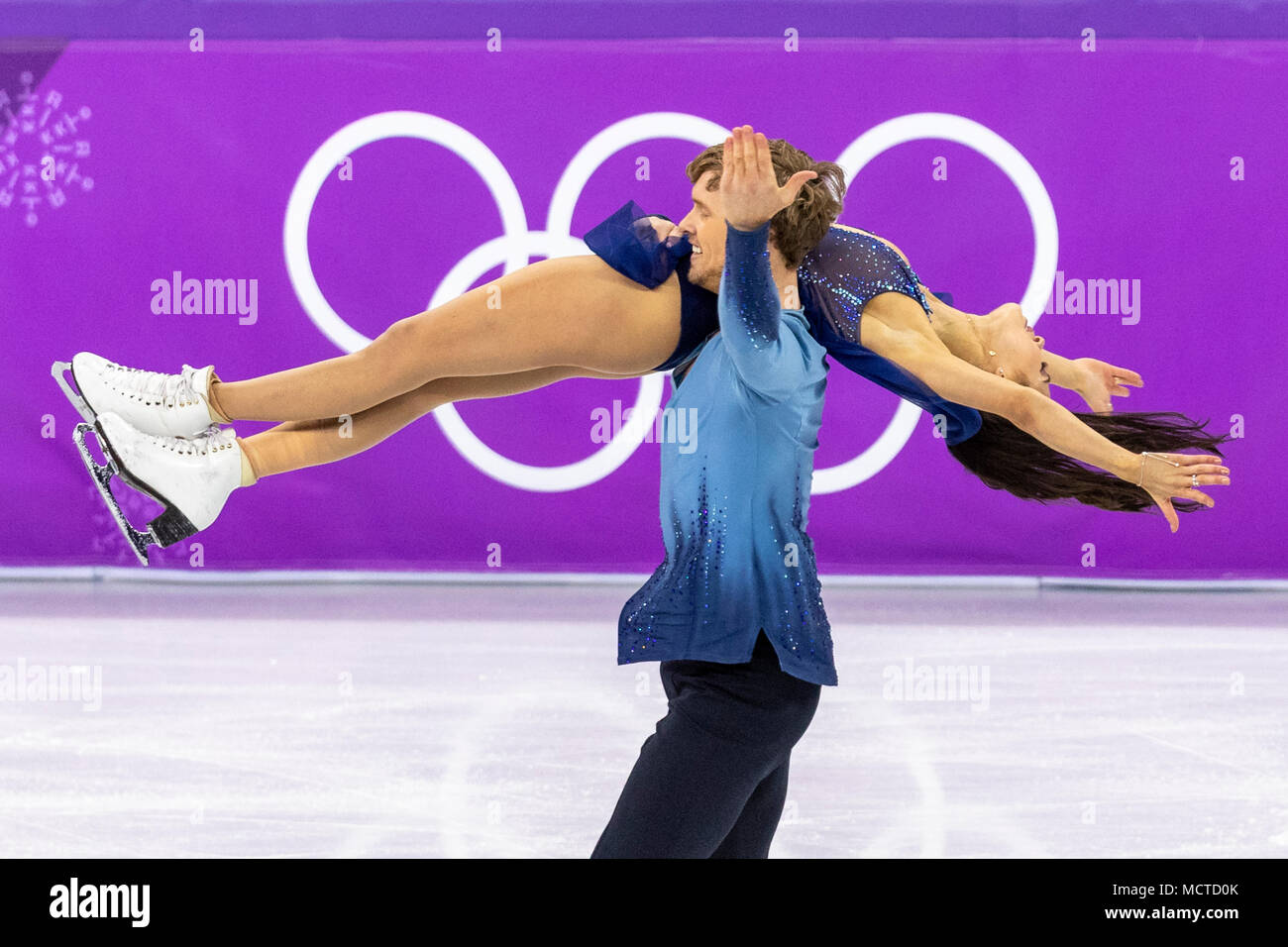 Madison Chock/Evan Bates (USA) competing in the Figure Skating Ice