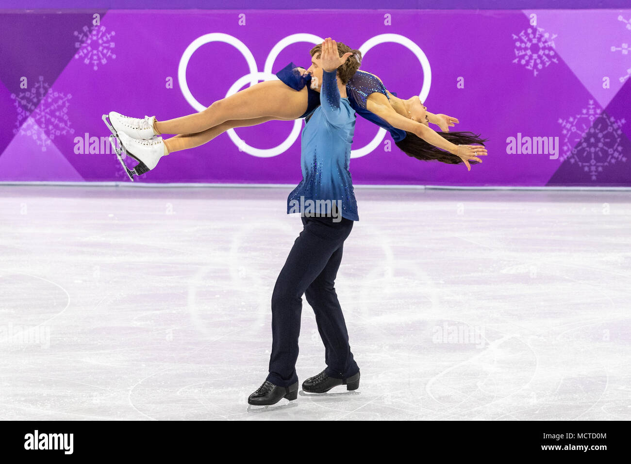 Madison Chock/Evan Bates (USA) competing in the Figure Skating Ice