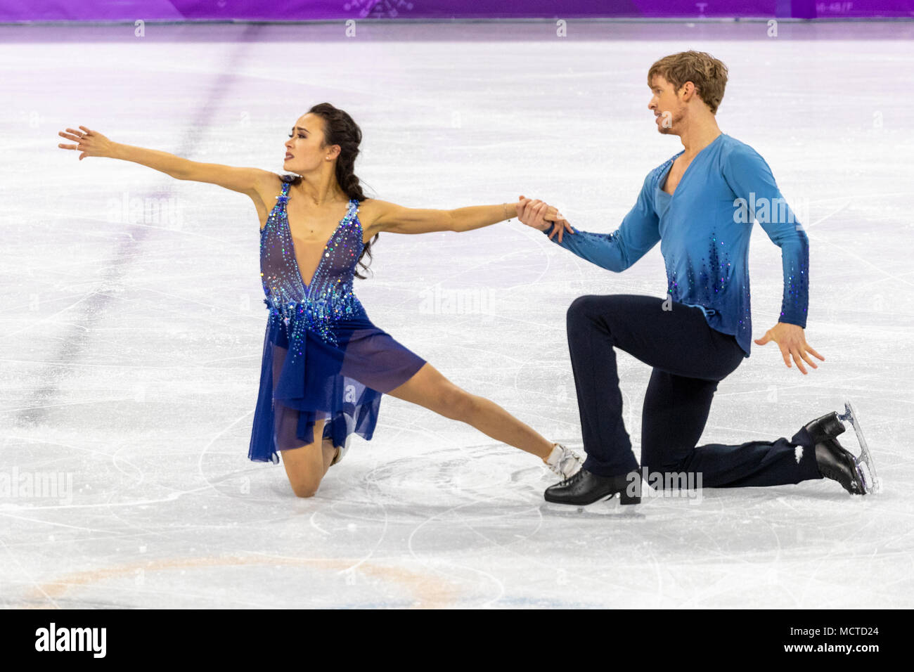 Madison Chock/Evan Bates (USA) competing in the Figure Skating Ice