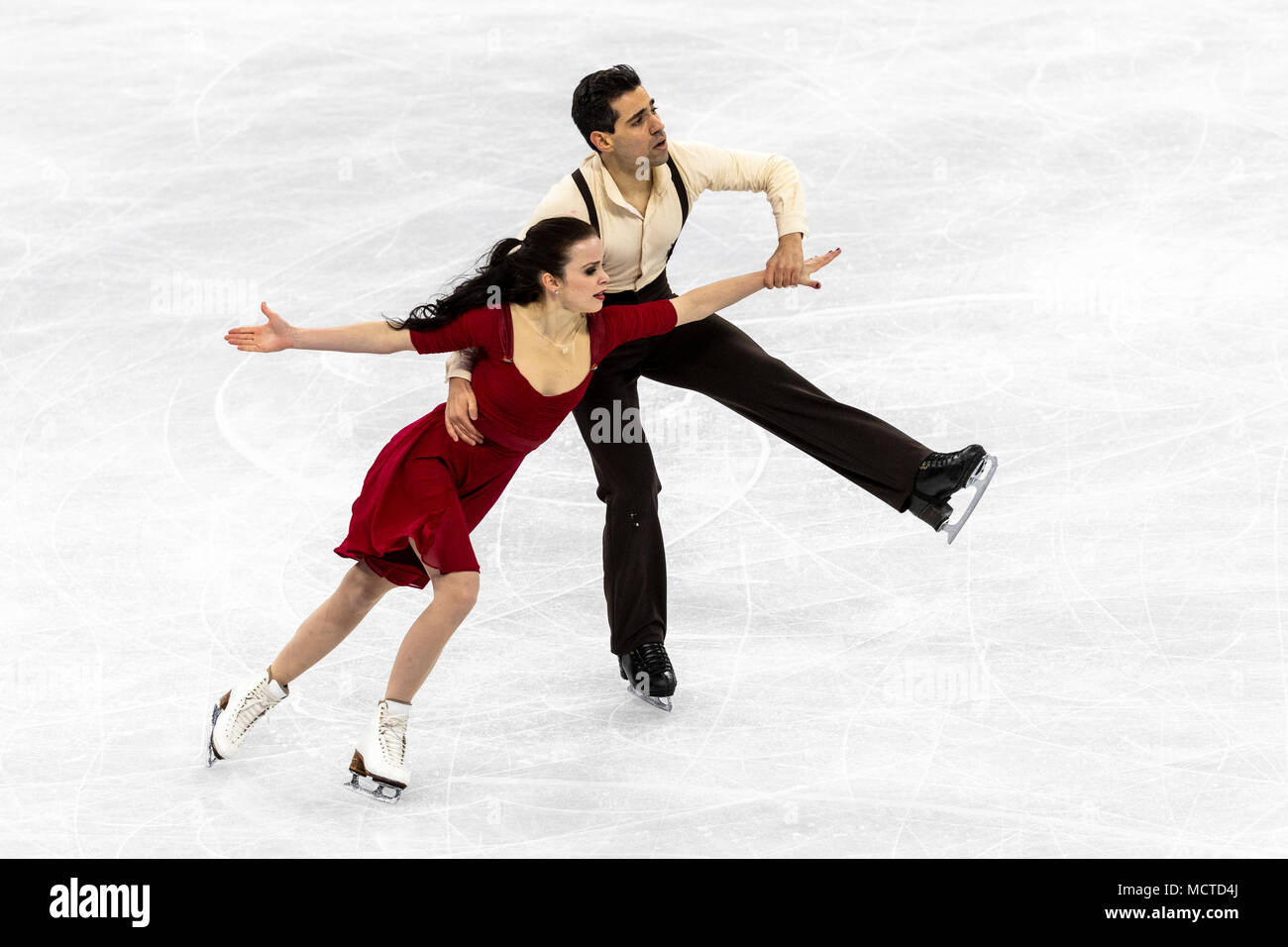 Anna Cappellini/Luca Lanotte (ITA) competing in the Figure Skating - Ice  Dance Free at the Olympic Winter Games PyeongChang 2018 Stock Photo - Alamy