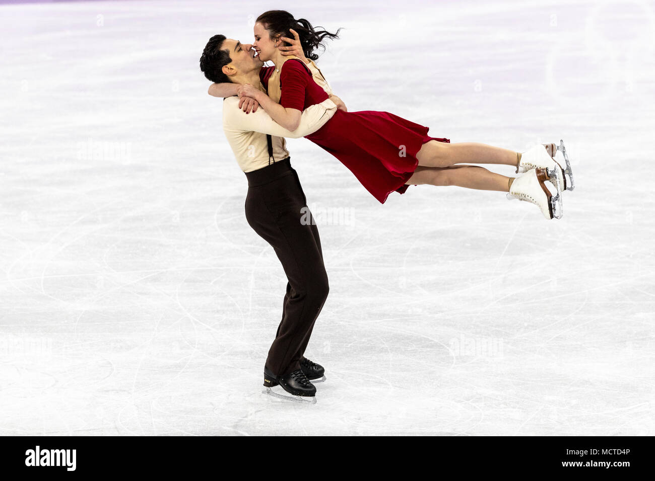 Anna Cappellini/Luca Lanotte (ITA) competing in the Figure Skating - Ice  Dance Free at the Olympic Winter Games PyeongChang 2018 Stock Photo - Alamy