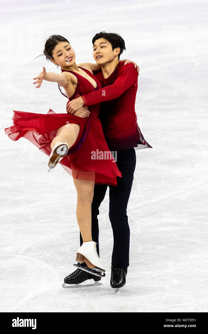Maia Shibutani/Alex Shibutani (USA) win the bronze medal in Figure
