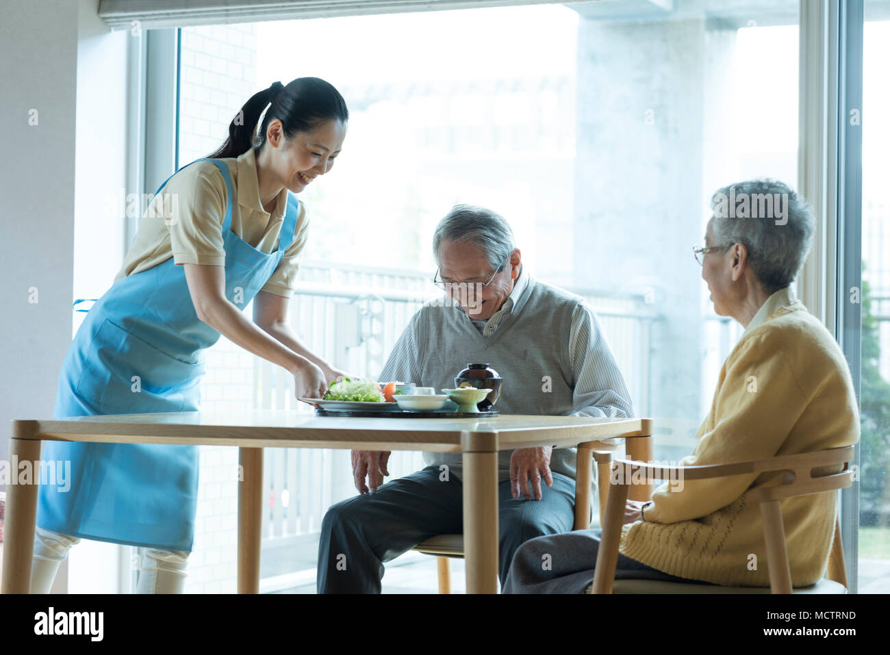 Image of food service in welfare institution Stock Photo Alamy