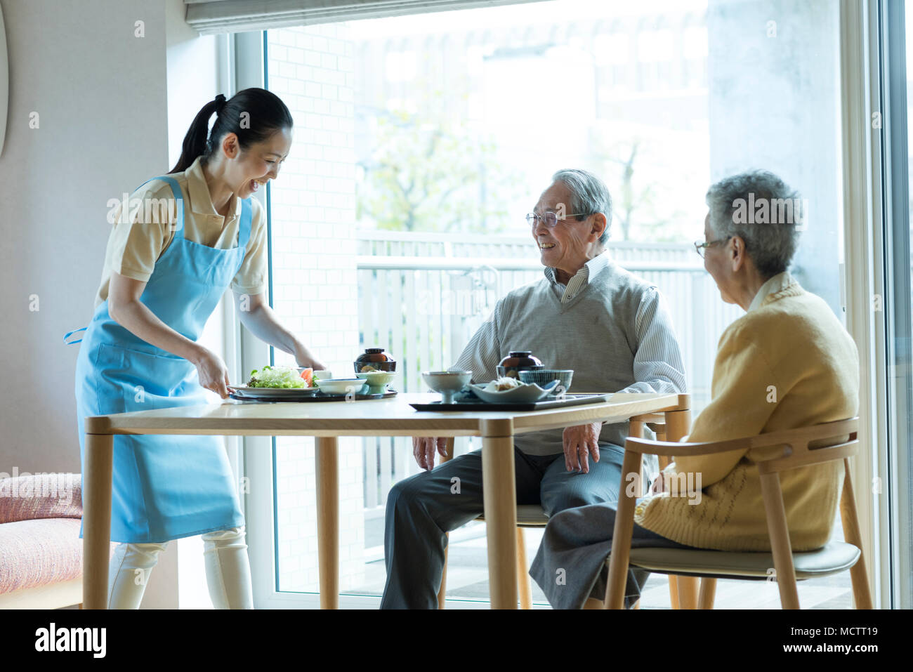 image-of-food-service-in-welfare-institution-stock-photo-alamy