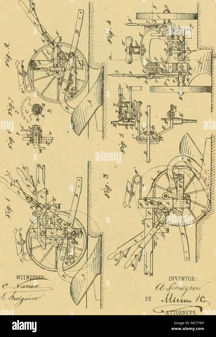 . E G MATTHEWS, Plt&gt;w No. 224,455 Palenled Fob. 10. 1830, J 1. MCNZ. Sulky-Plow No. 224.713 Patented'Feb. 17, 1880, Stock Photo