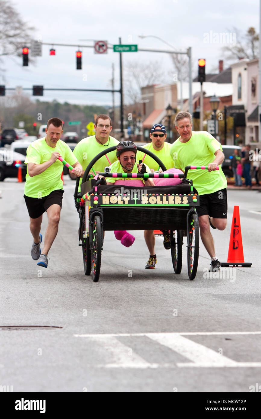 Bed race street hi-res stock photography and images - Alamy