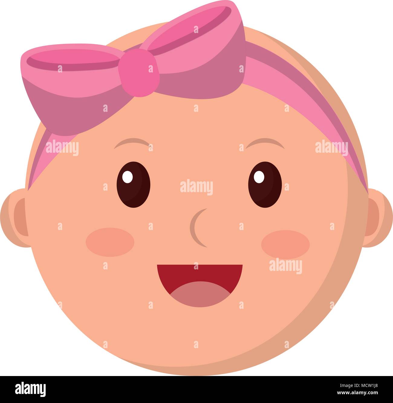 baby girl head