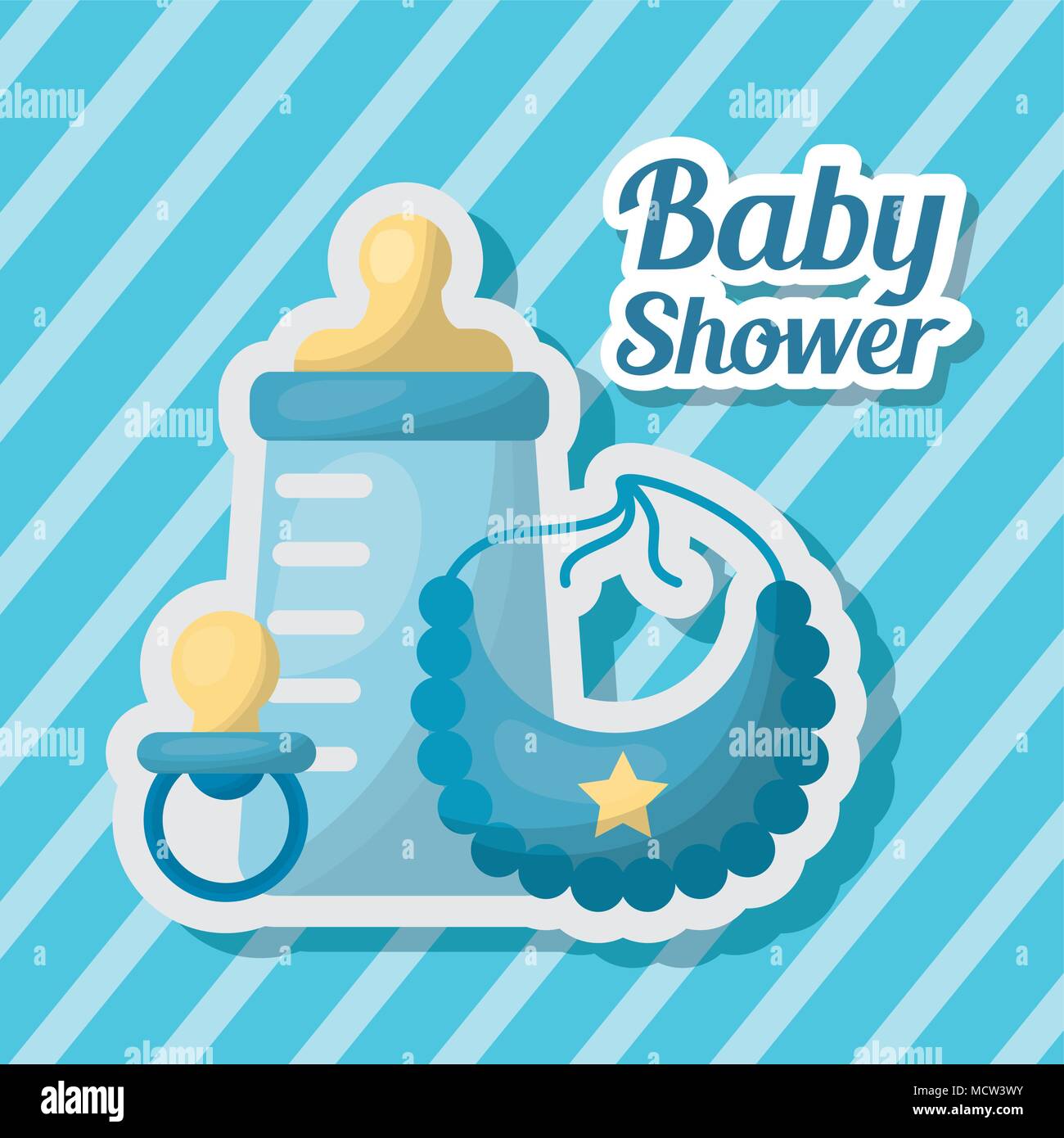 baby shower card Stock Vector