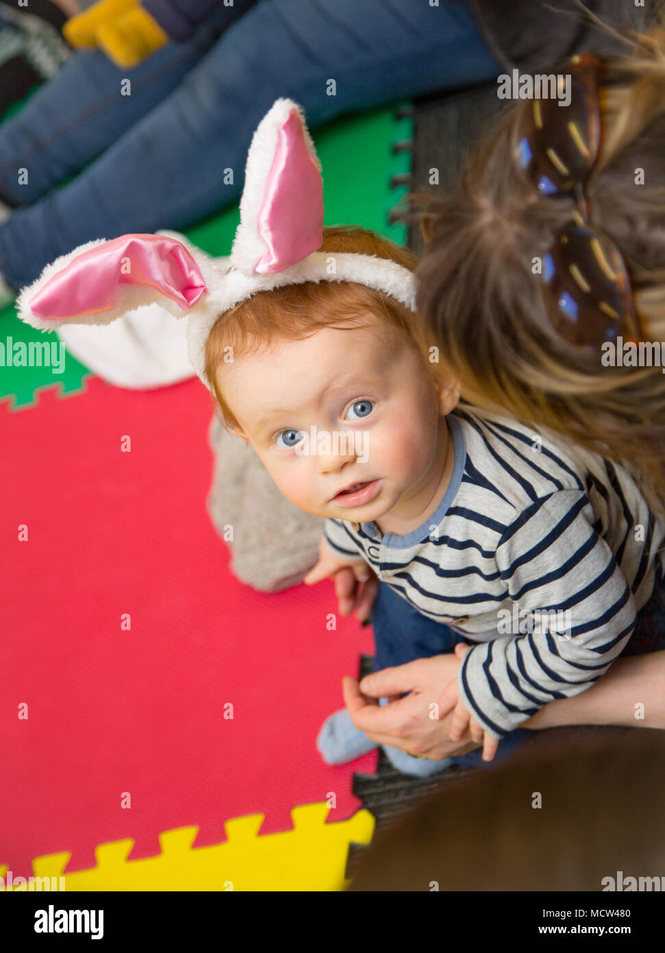Mother and baby toddler group, UK Stock Photo