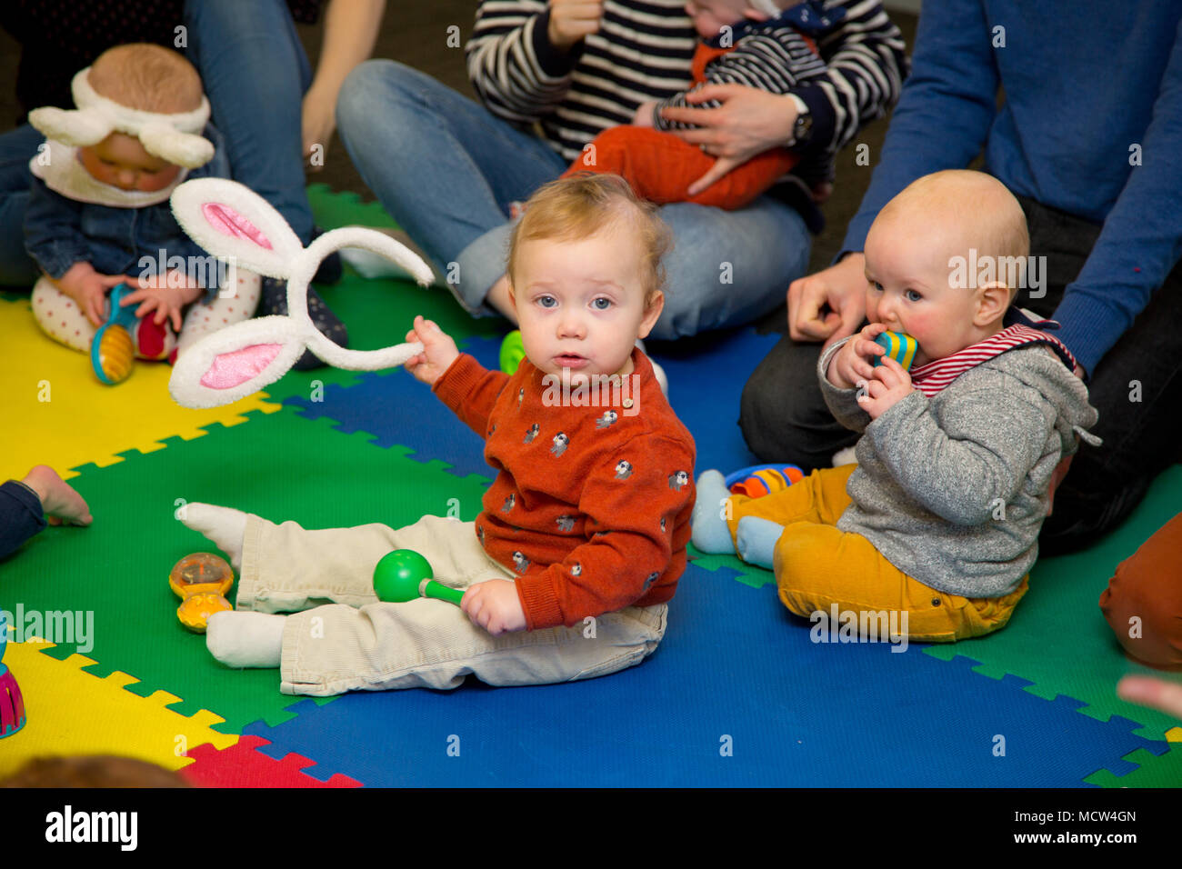 Playgroup, mother and baby group, UK Stock Photo Alamy