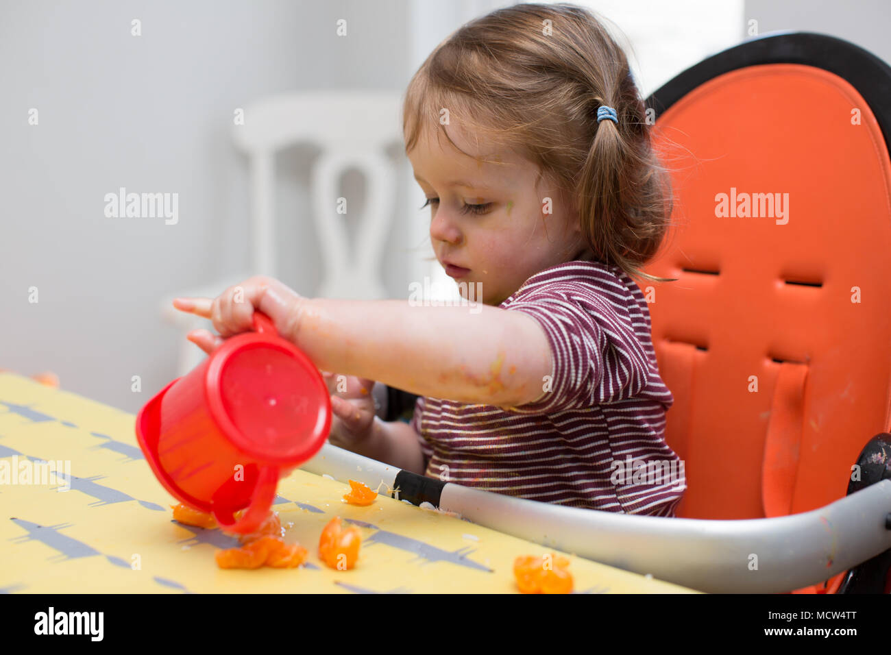 Toddler having a tantrum Stock Photo Alamy