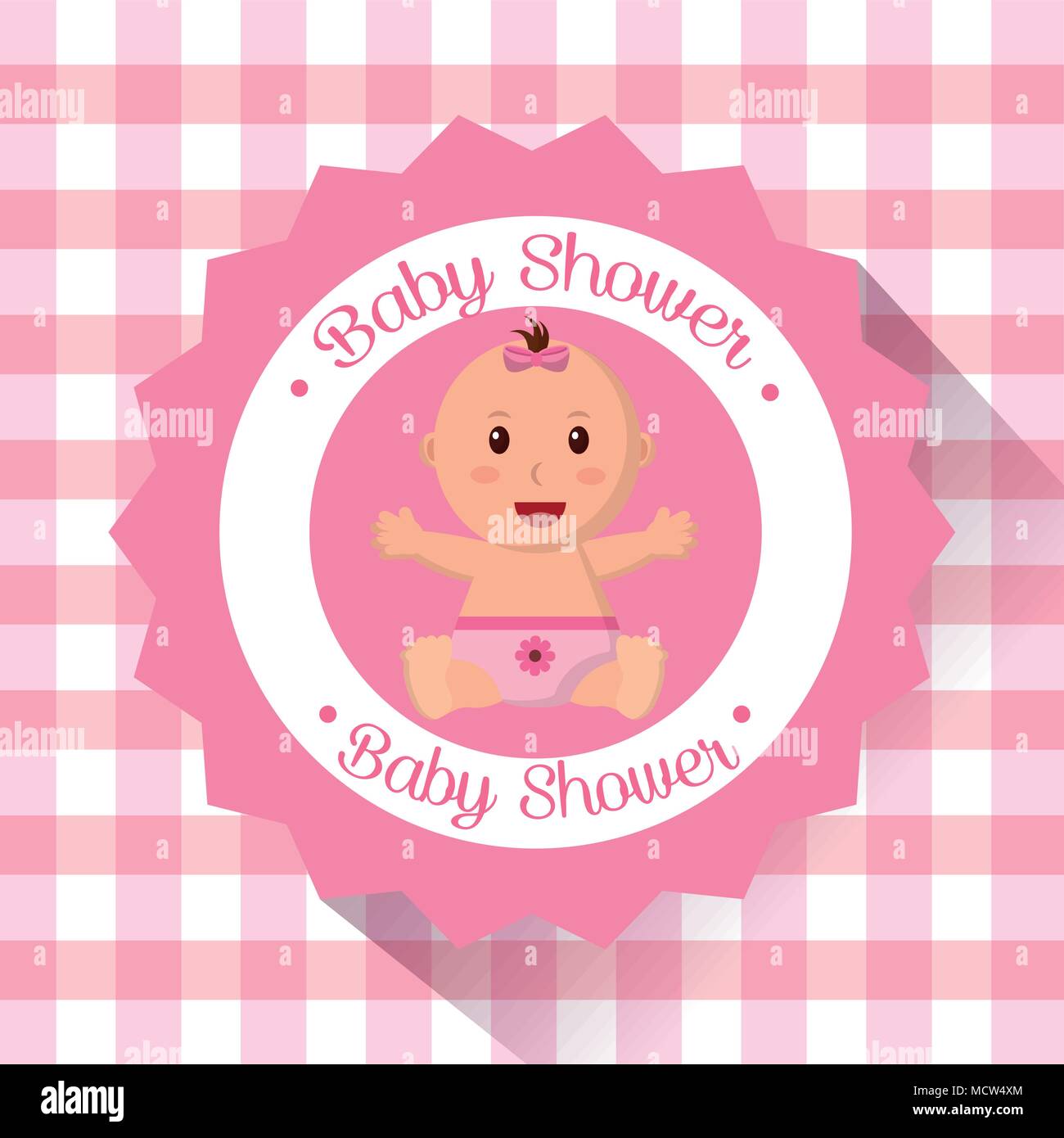 baby shower boy and girl Stock Vector Image & Art - Alamy