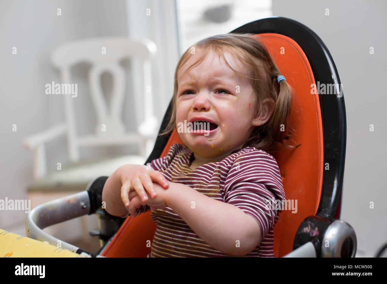 Toddler having a tantrum Stock Photo Alamy