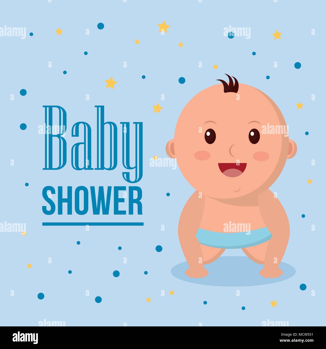 baby shower boy and girl Stock Vector Image & Art - Alamy