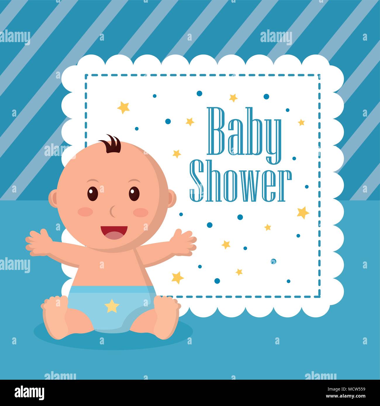 baby shower boy and girl Stock Vector Image & Art - Alamy