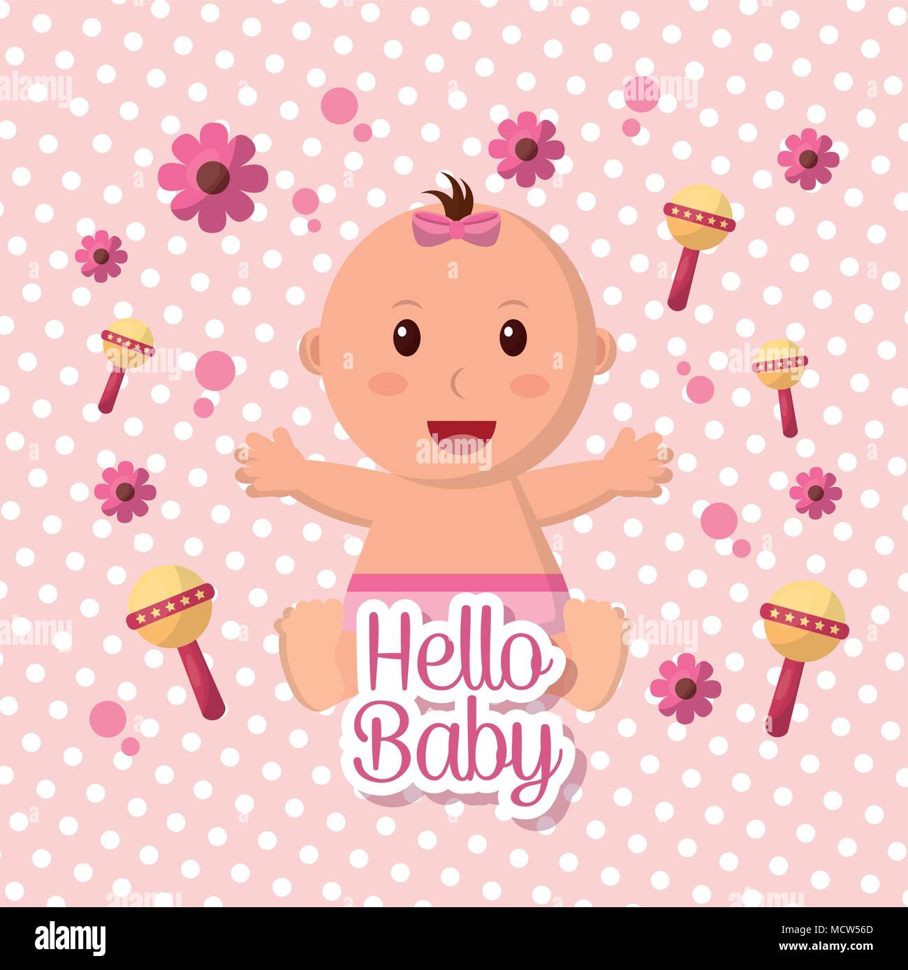 baby shower boy and girl Stock Vector Image & Art Alamy