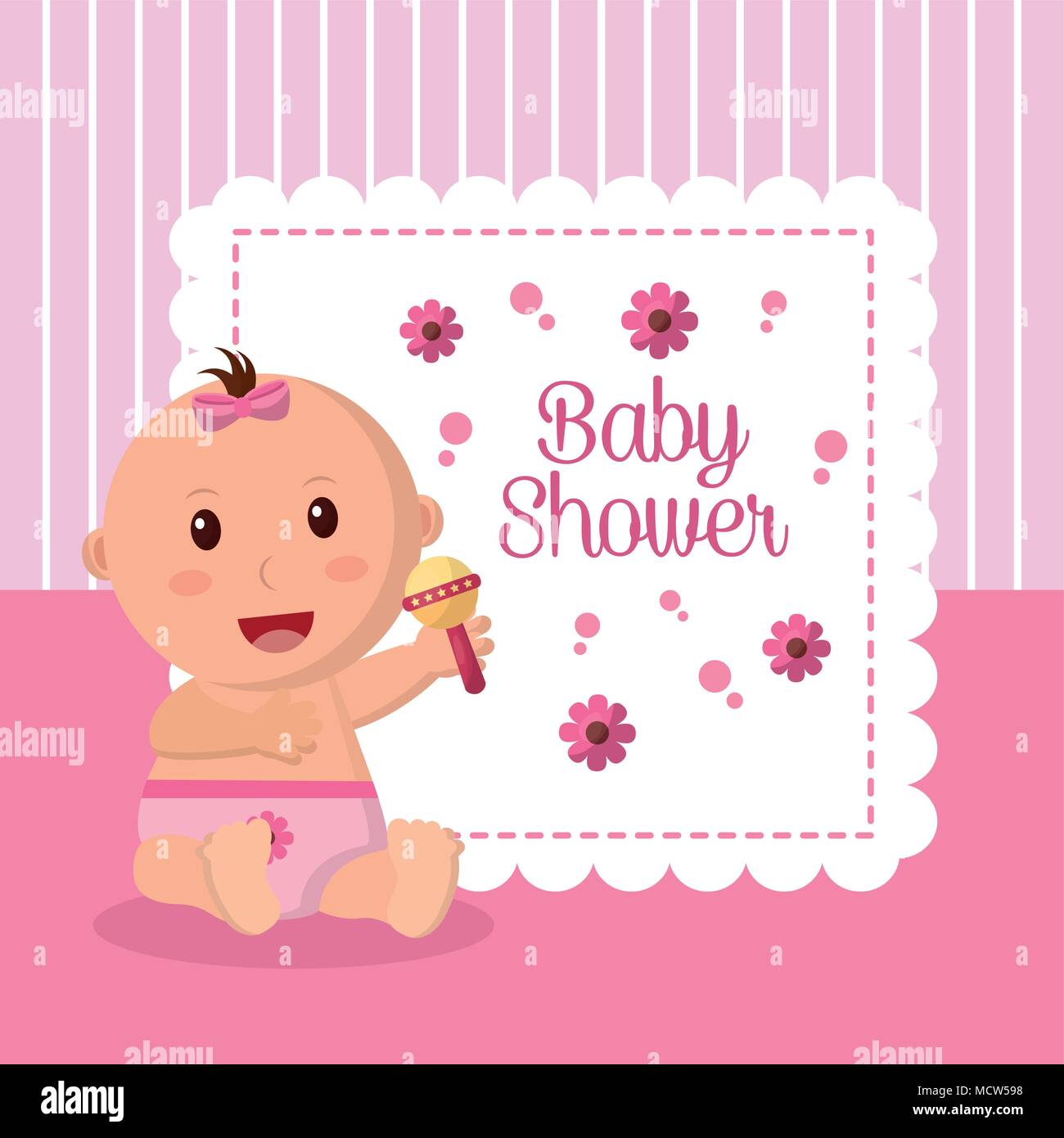 baby shower boy and girl Stock Vector Image & Art Alamy