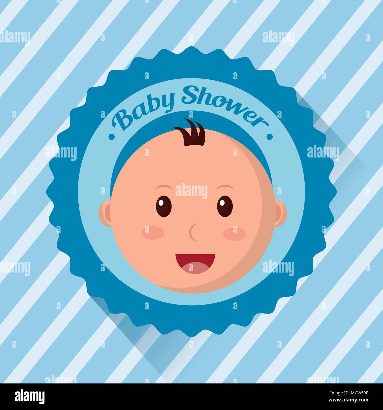 baby shower boy and girl Stock Vector Image & Art - Alamy
