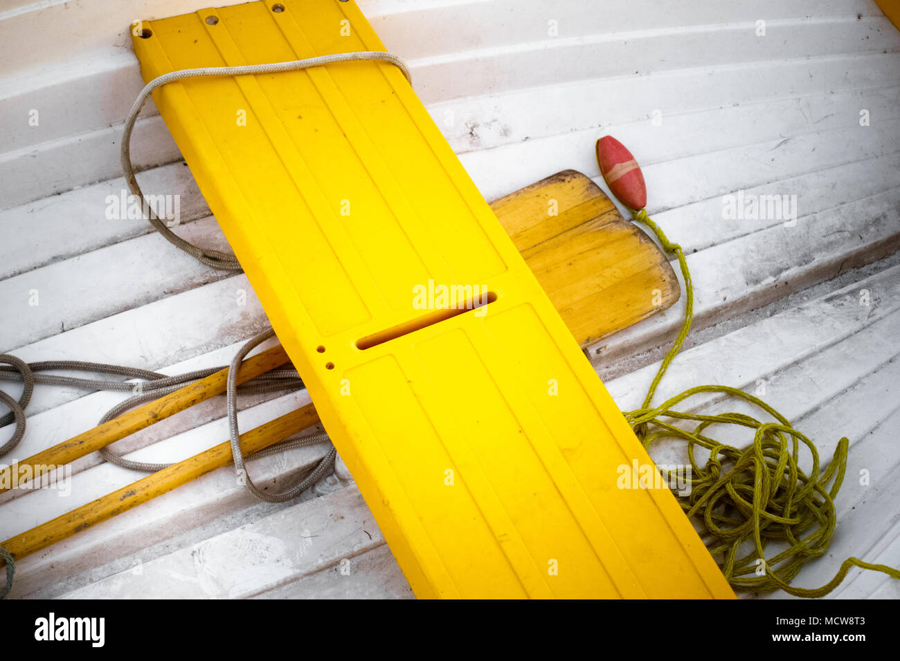 Bob and plank on boat deck, Toronto , Canada Stock Photo Alamy