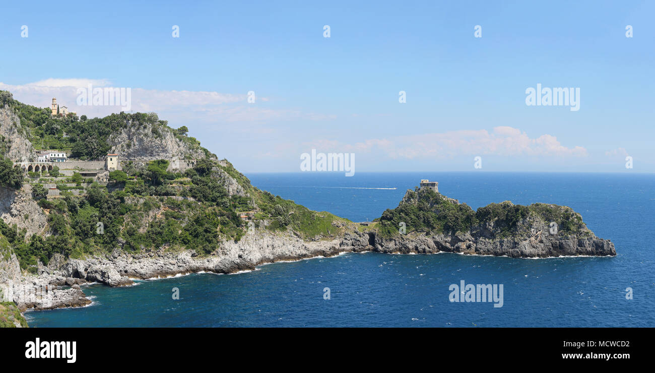 Seaside Landscape of Amalfi Coast Italiy Stock Photo - Alamy