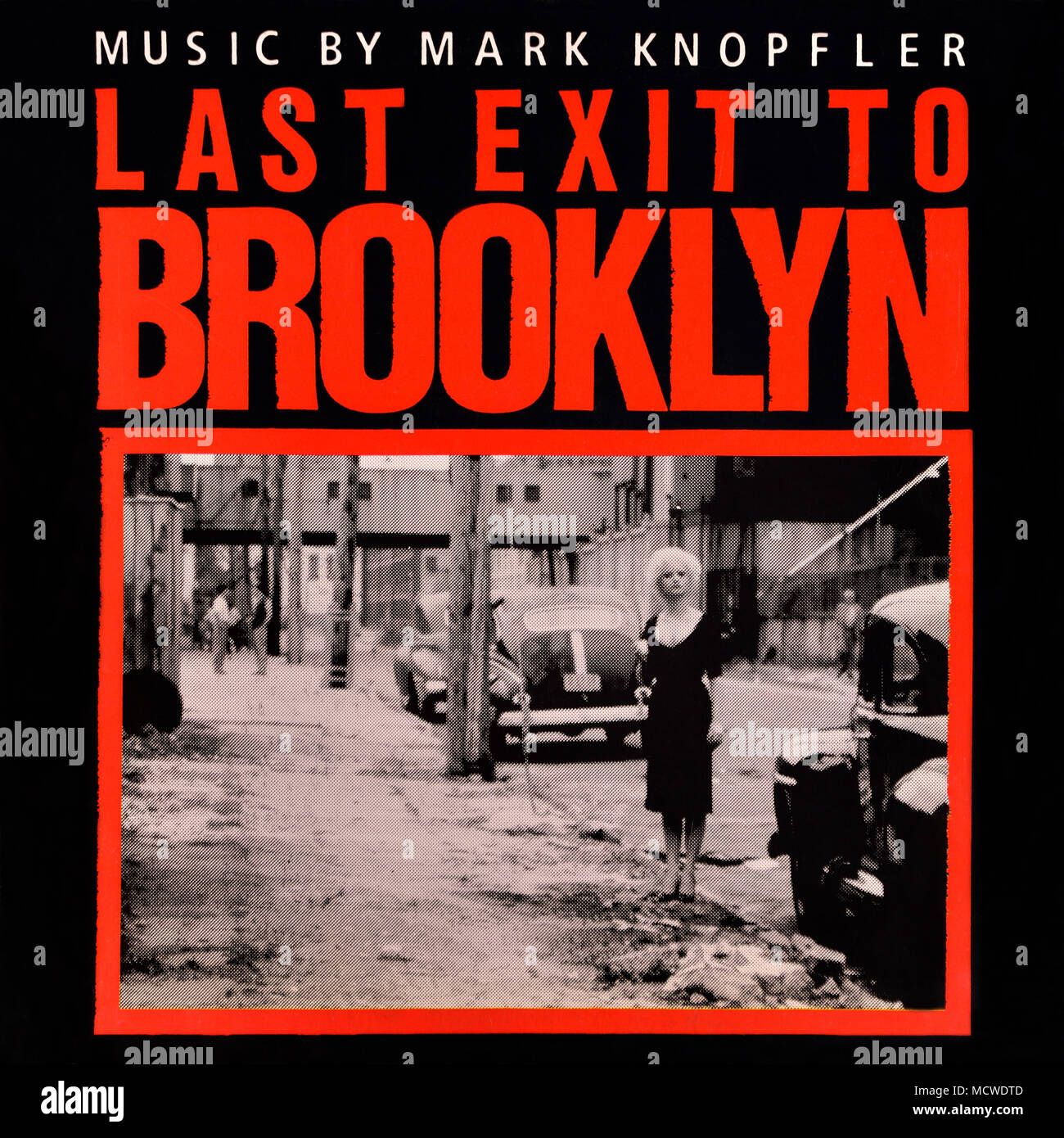 Mark Knopfler - original vinyl album cover - Last Exit To Brooklyn - 1989 Stock Photo