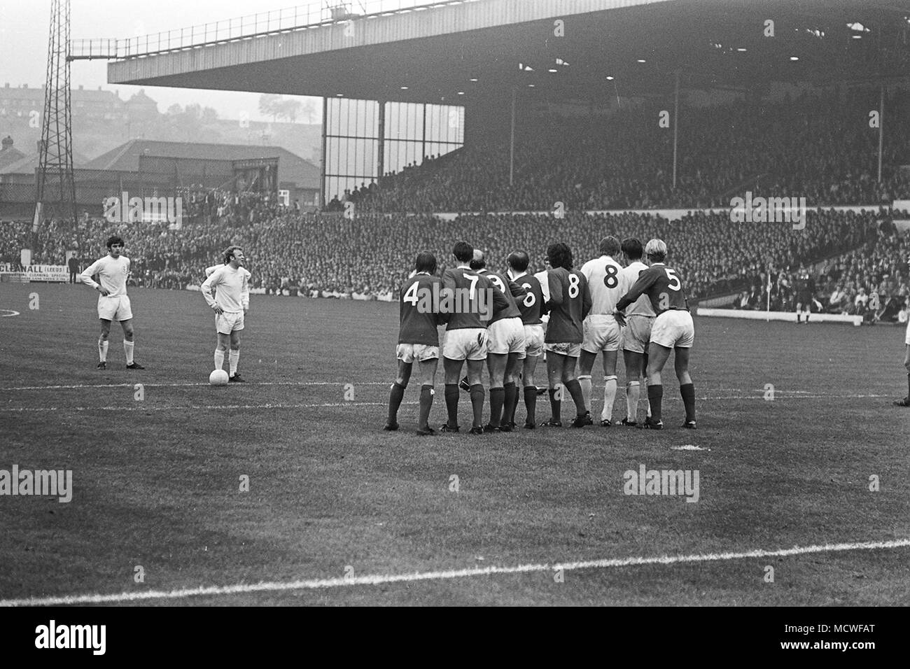 Leeds v Man United 1970 Stock Photo Alamy