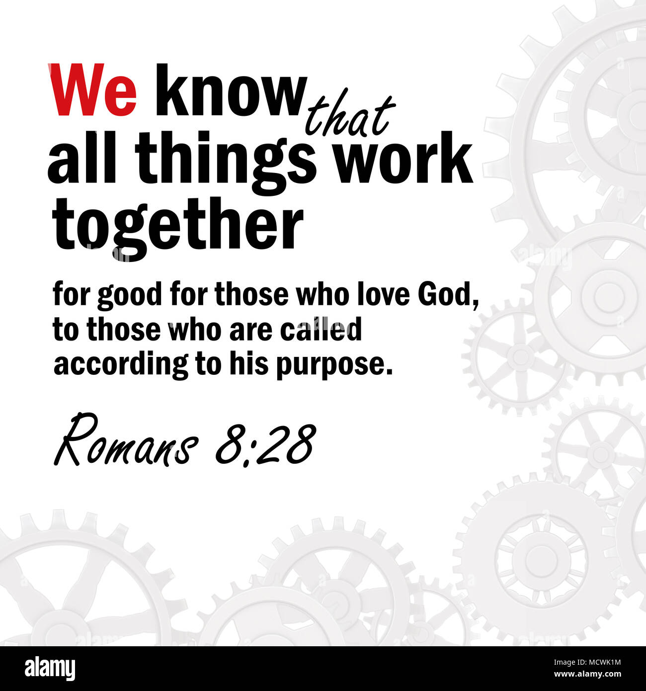 We know that all things work together for good for those who love